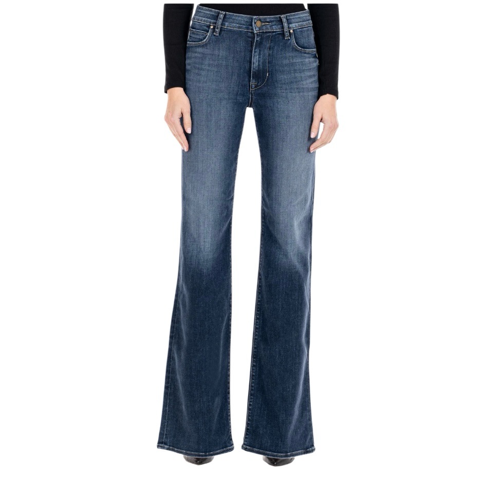 Fidelity Katie High Classic Flare Denim St Tropez Wash